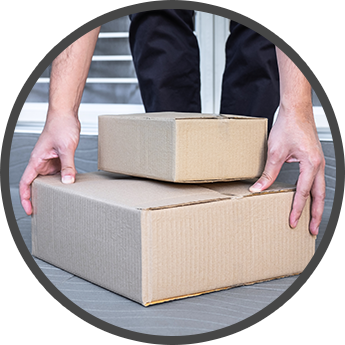 Alt image tag: receiving packages