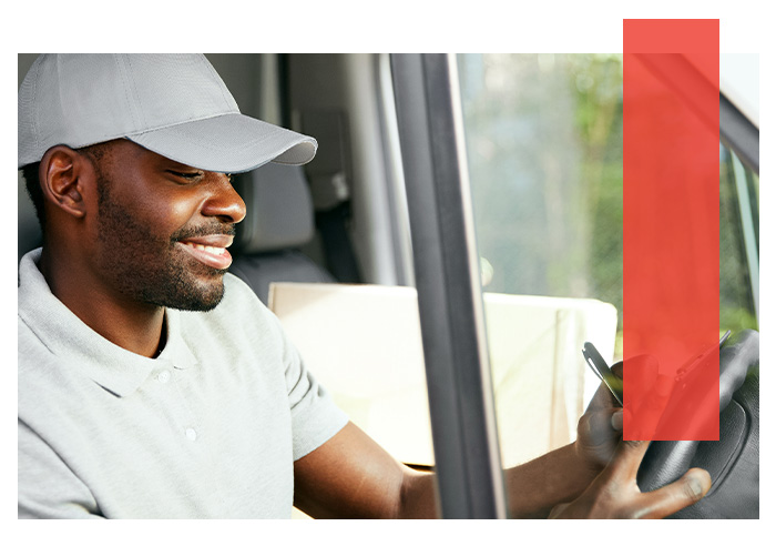 photo of a delivery man