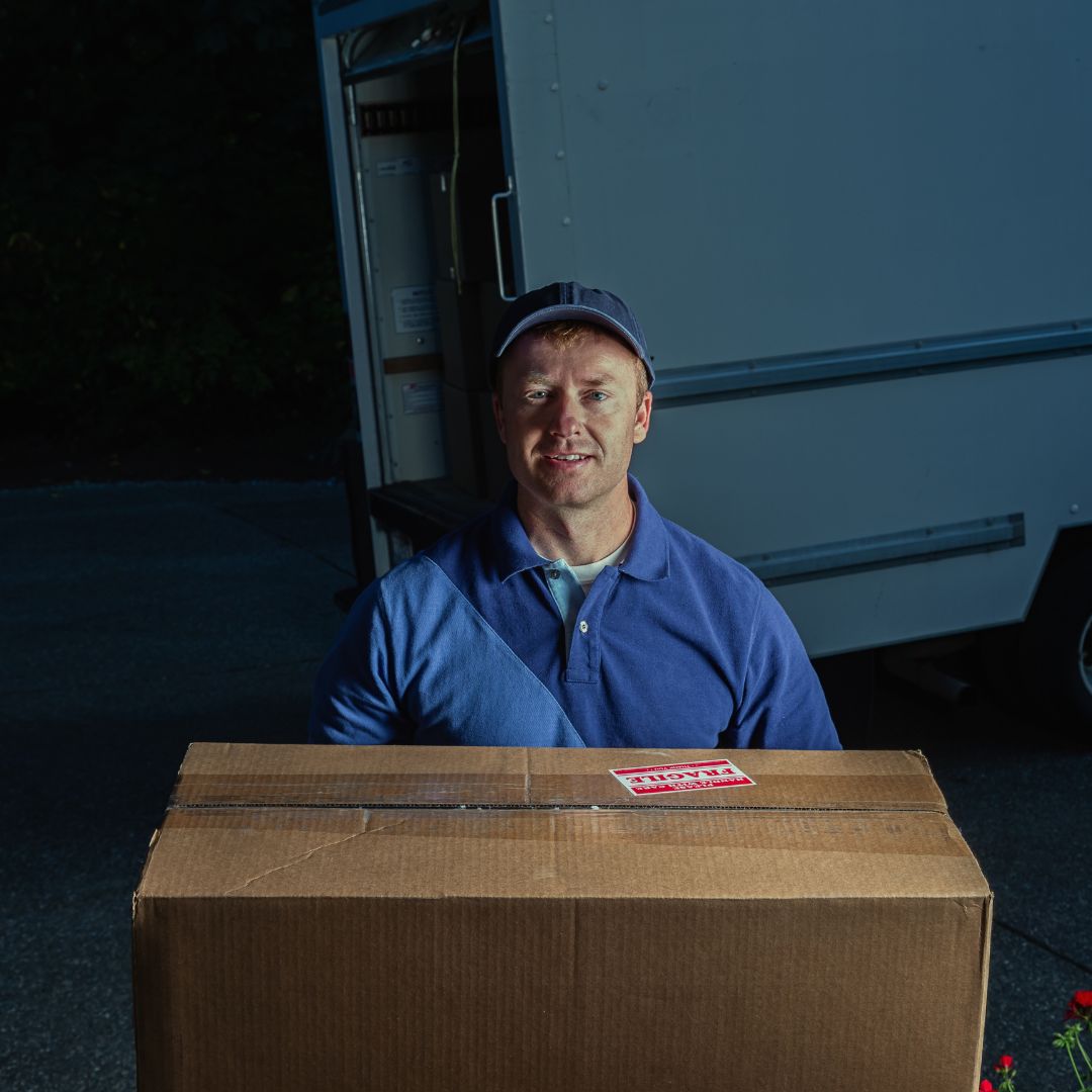 courier delivery night