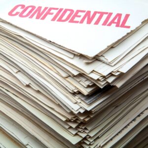 Document labeled confidential 