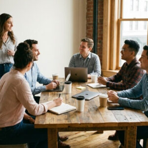 a small business meeting